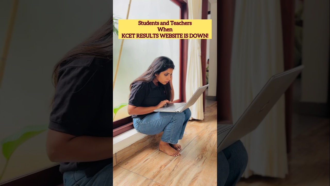 Students vs Teachers When the KCET Result Website is DOWN 😭 | Jasmine Ma'am #shorts