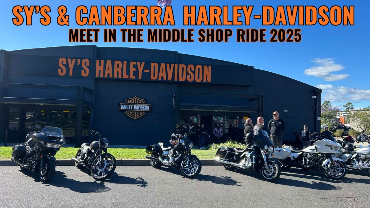 Sy's и Canberra Harley-Davidson встречаются на Middle Shop Ride 2025