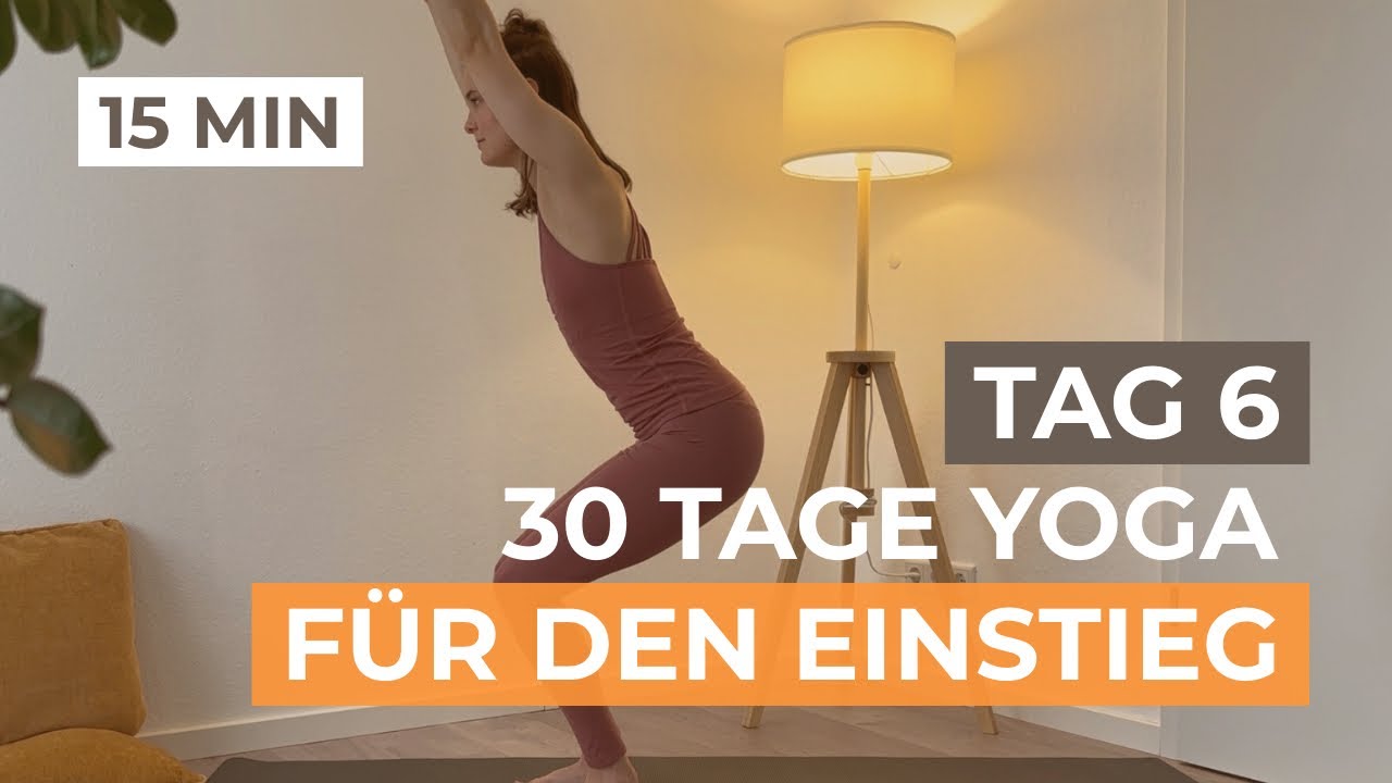 15 Min Yoga Morgenroutine für Anfänger │ Ganzkörper Flow (Tag 6) 30 Tage Yoga für Einsteiger