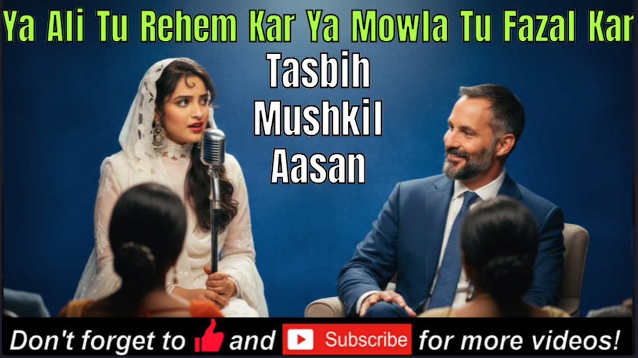Mushkil Asan tasbih Ismaili - ya ali tu rahem kar ya mawla tu fazal kar- Tasbih with music