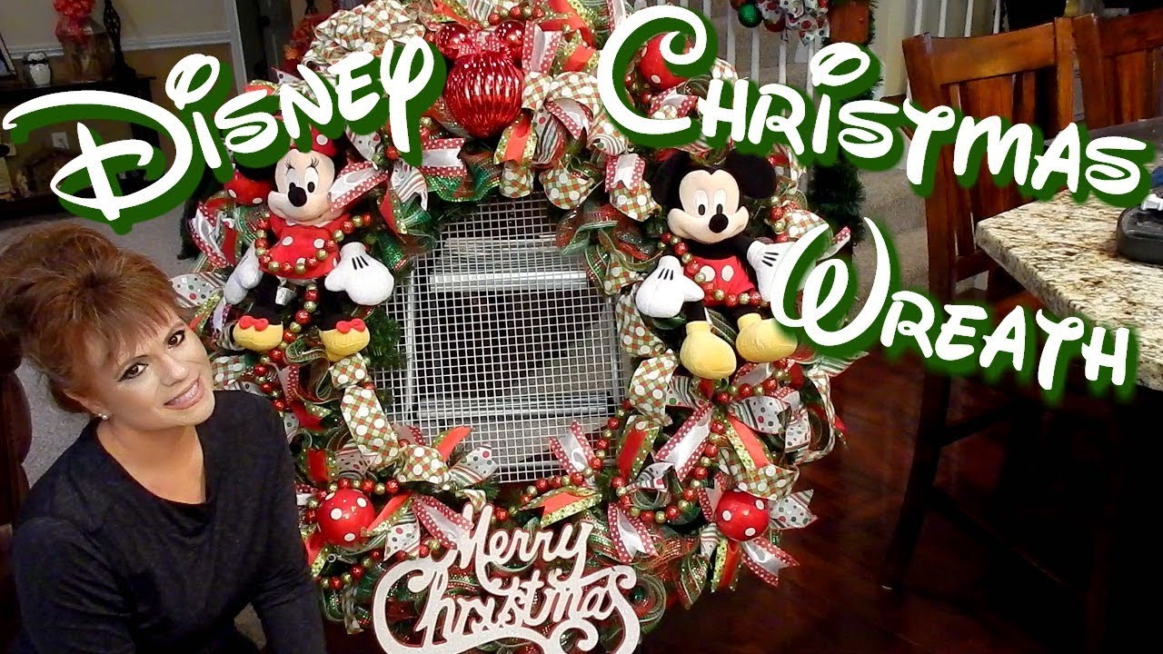 DISNEY CHRISTMAS WREATH TUTORIAL 2017 | BOWDABRA BOW
