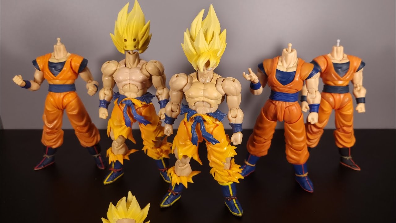 Figuarts 3.0 Namek SSJ Goku BOOTLEG - Legendary Super Saiyan -  Head Swaps!