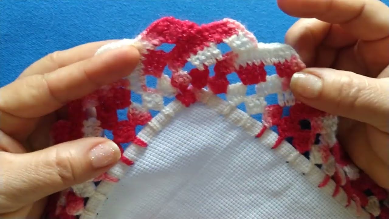 Orilla para servilletas num 755 super fácil de tejer.#crochet #viralvideo #fyp #tutorial #arte