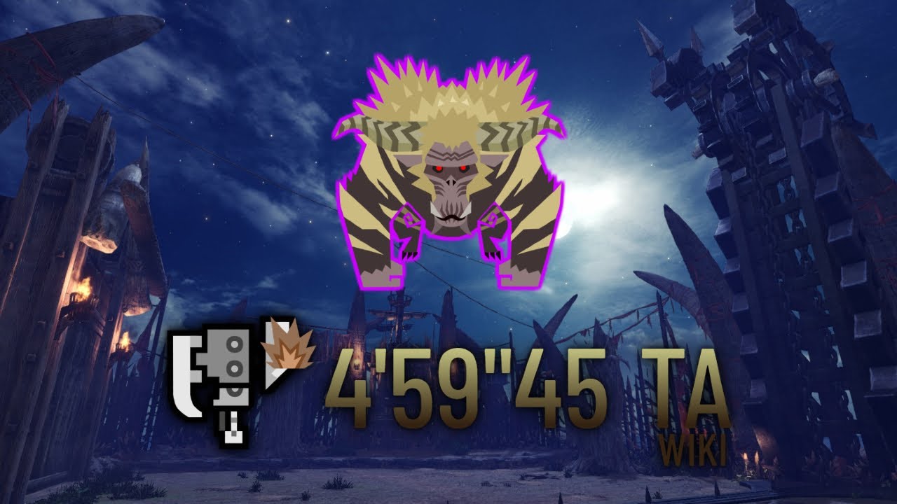 MHW:I |TA Wiki Rules|Tempered Furious Rajang |Blast Switch Axe |4'59”45|PC