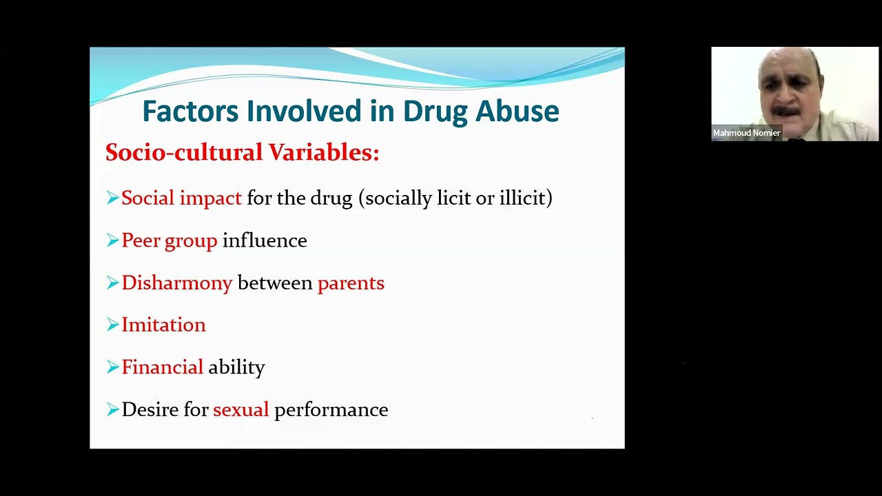 Drug Dependence and Drug Abuse  إدمان العقاقير