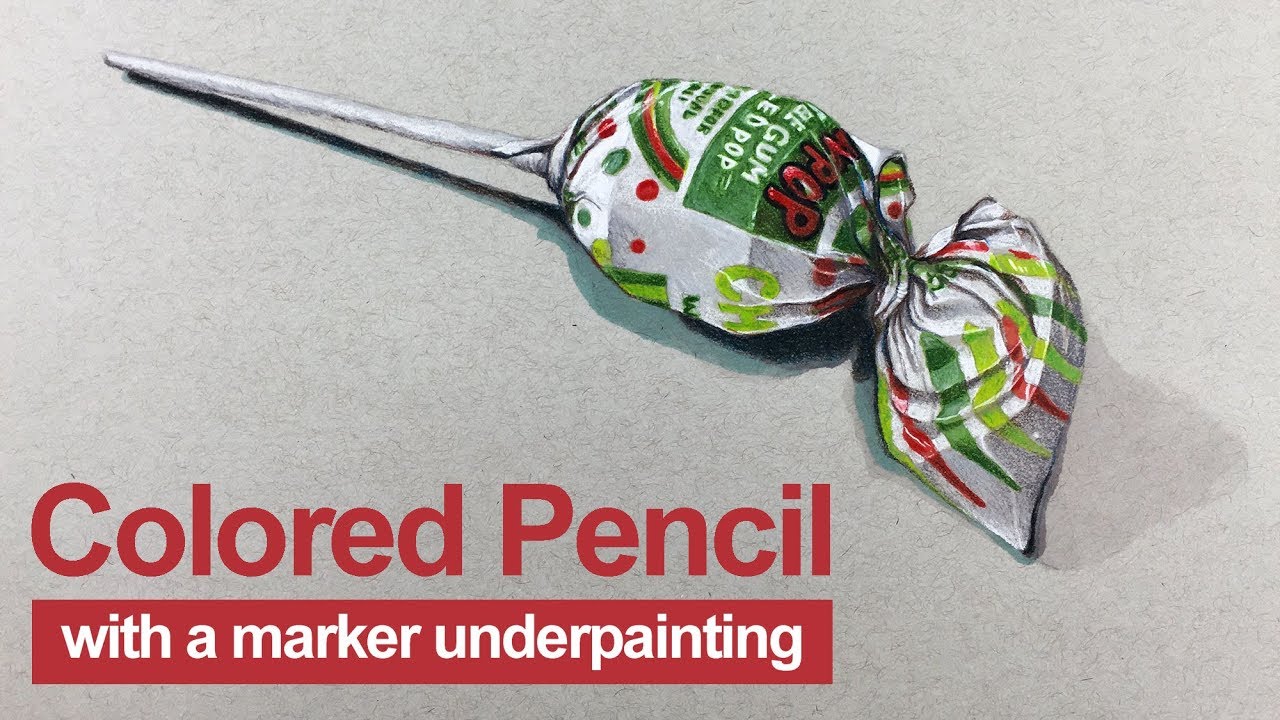 Colored Pencil Drawing Lesson - Candy