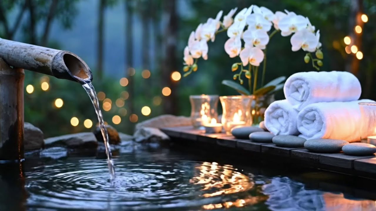 Healing Piano with Gentle Water Flow 🌿 Calm Anxiety, Insomnia Relief