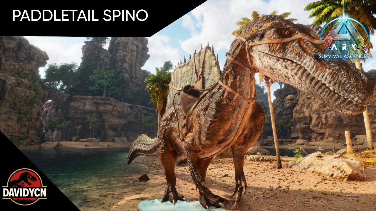 COMO DOMESTICAR A TU PADDLETAIL SPINO en ARK ASCENDED | como domesticar a tu..... |Paddletail Spino|
