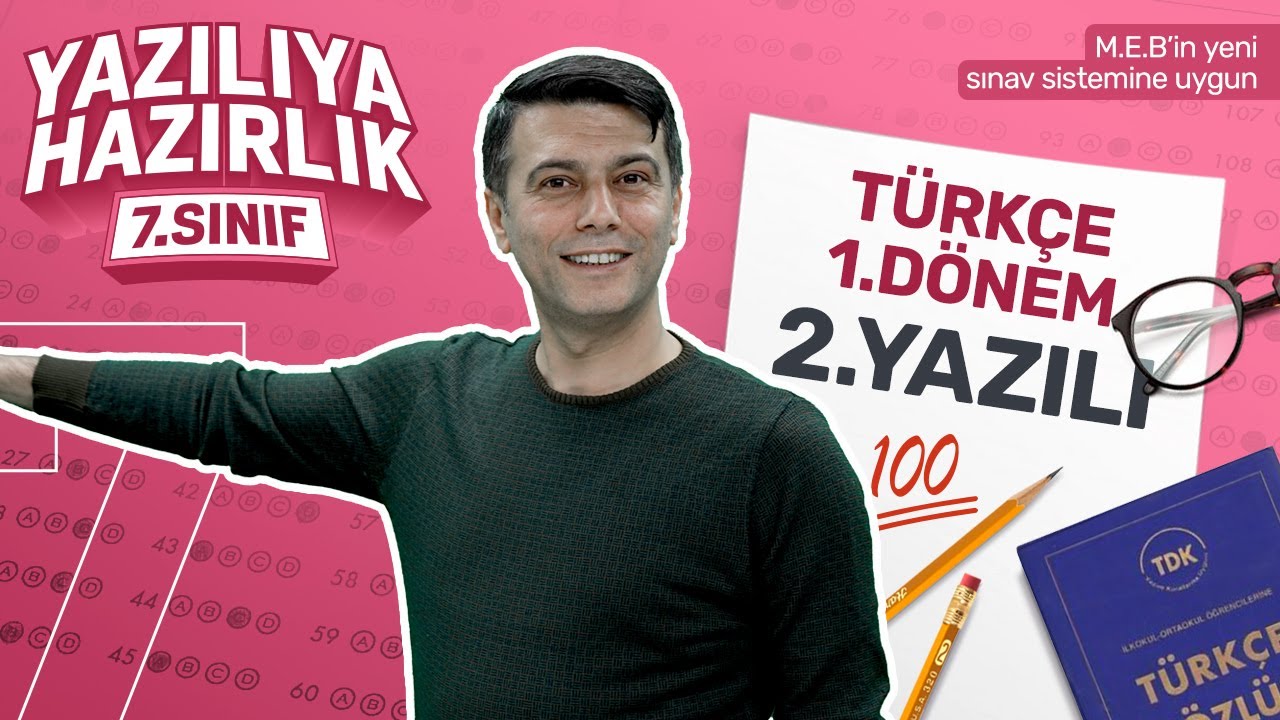 KİM 100 İSTER? 7.Sınıf Türkçe 1.Dönem 2.Yazılıya Hazırlık 2023-2024 Sınav Konuları Full Konu Tekrarı
