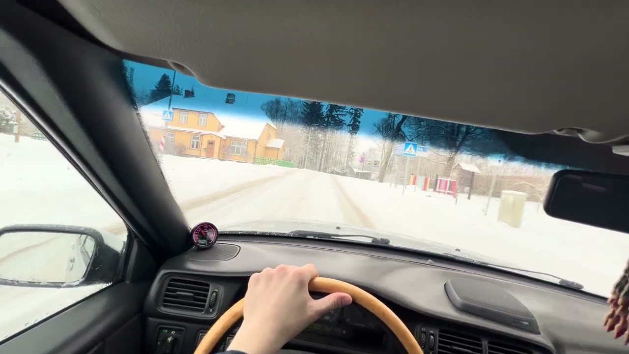 POV Volvo S70 TDI winter cruise