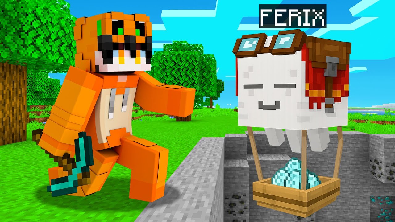 AKU BERUBAH JADI HAPPY GHAST UNTUK MENOLONG TEMANKU DI MINECRAFT!!