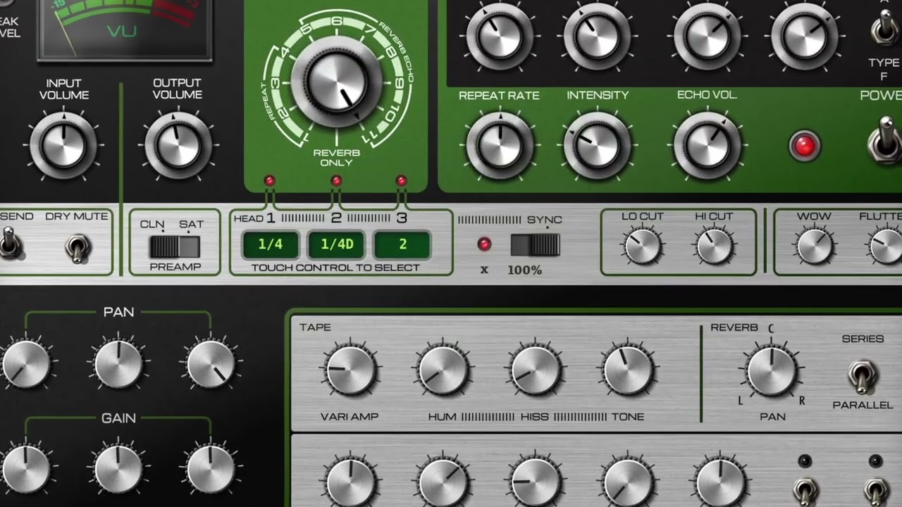 Zodiak Echo Virtual Tape Delay & Spring Reverb for iOS and Apple Silicon Macs