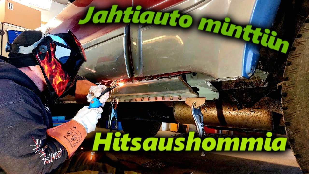 Mitsubishi pajero, ruostekorjauksia helmapellin vaihto