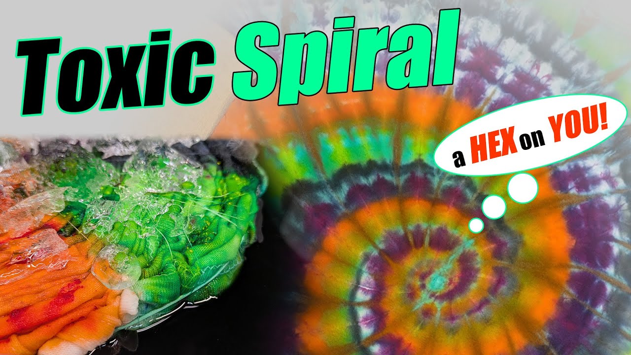 How to Ice Tie Dye Classic Halloween Colors. 