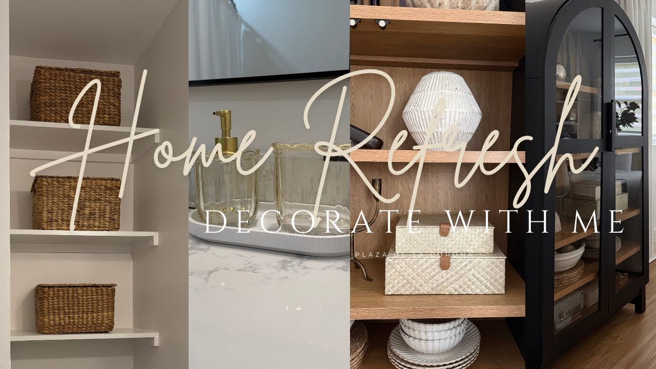 Home Refresh | Bathroom Makeover || Decorate with me  Arch Cabinet 