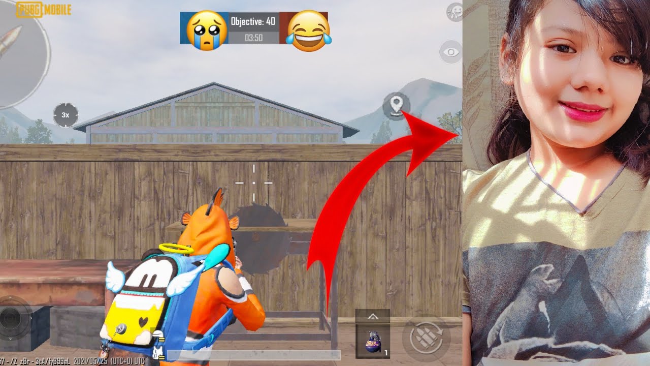 This Cute Girl Gamer Challenged Me For M24 1v1 & This happened 😰