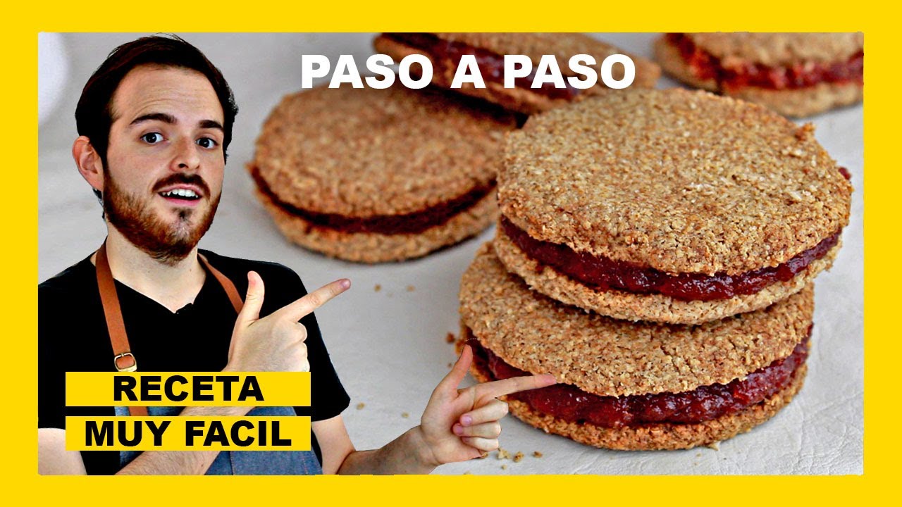 🔶 Como hacer ALFAJORES CASEROS de AVENA y FRUTA (receta integral y saludable)