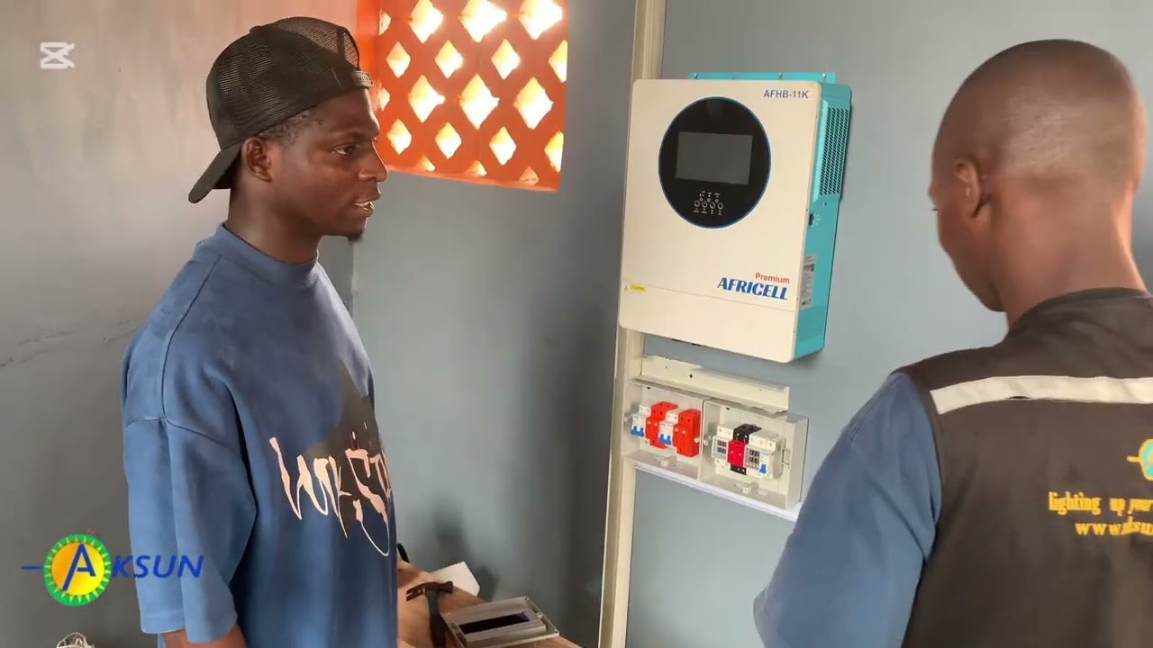 Gas Station powered with Solar Energy using Africell 11kw Inverter and 15kwh Lithium Battery