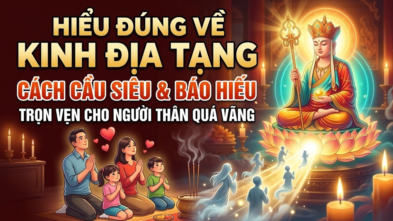 Hiểu Đúng Về Kinh Địa Tạng: Cách Cầu Siêu & Báo Hiếu Trọn Vẹn Cho Người Thân Quá Vãng