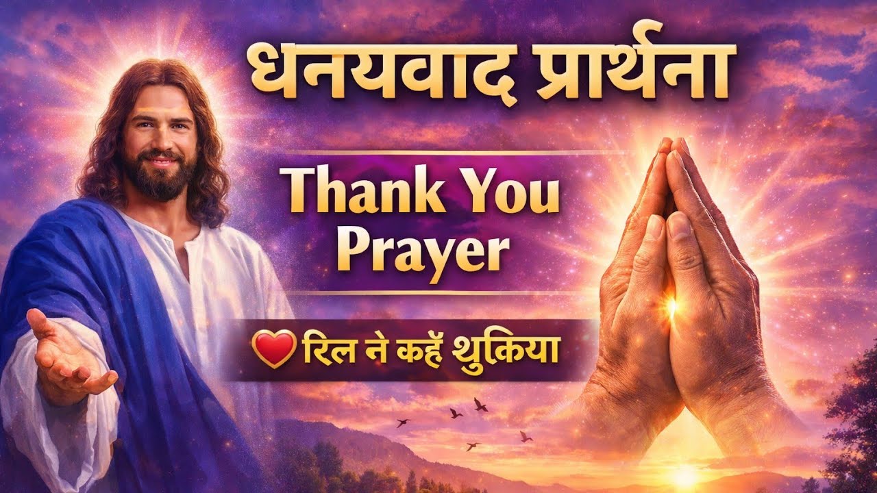 दिल से धन्यवाद प्रार्थना | Powerful Thank You Prayer to Yeshu #prayer#yeshu#prarthana 
