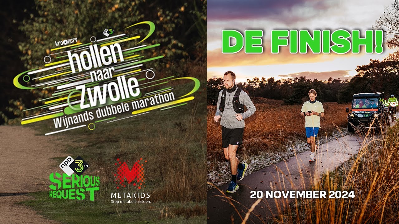 Hollen naar Zwolle voor #Metakids • De Finish • #3FM Serious Request • 20 november 2024 #sr24
