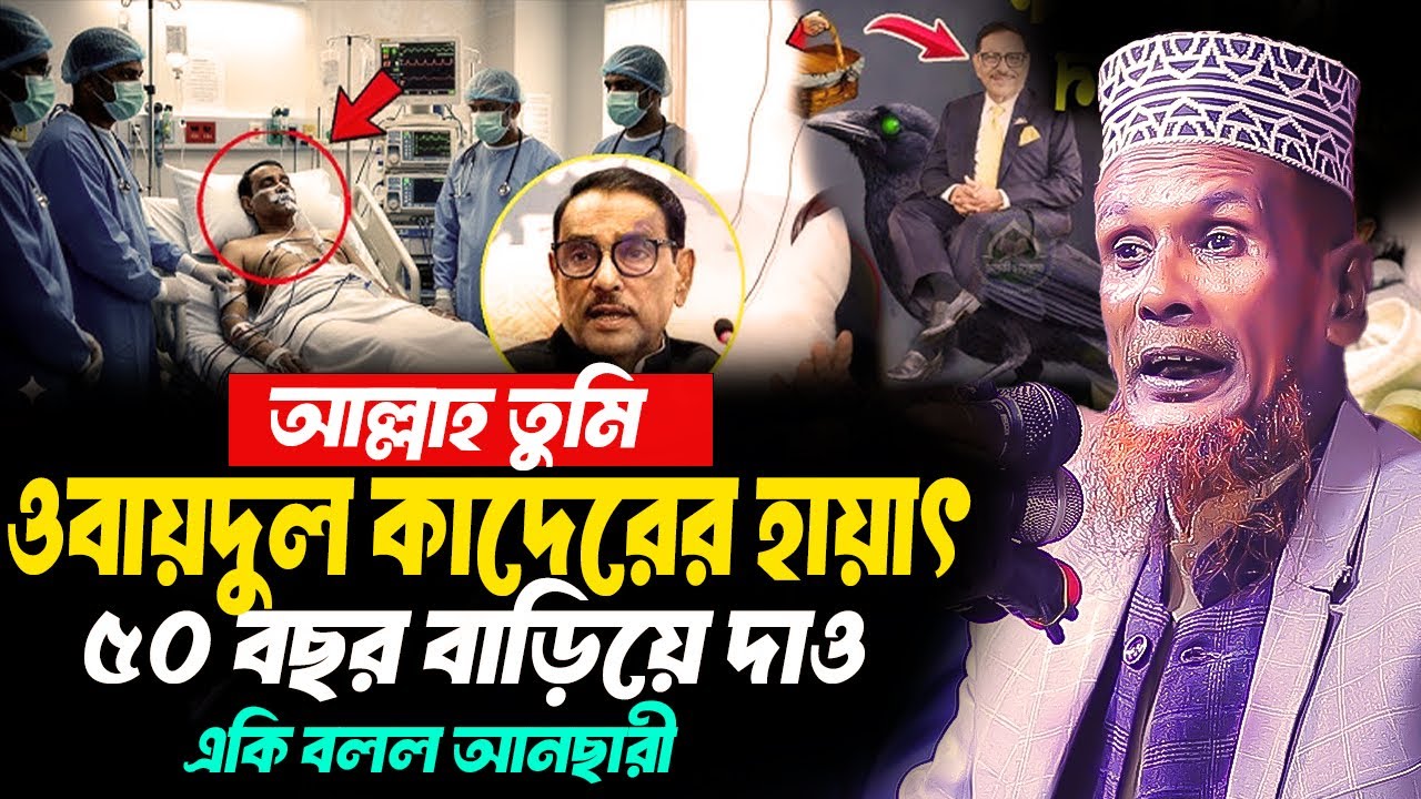 ওবায়দুল কাদেরের মৃত্যুর খবর নিয়ে যাব বলল । মাওলানা বাচচু আনছারী । mawlana bacchu ansari fanny waz