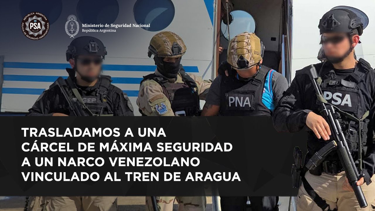 OPERATIVO CONJUNTO: TRASLADAMOS A UN INTEGRANTE DEL TREN DE ARAGUA A UNA CÁRCEL DE MÁXIMA SEGURIDAD