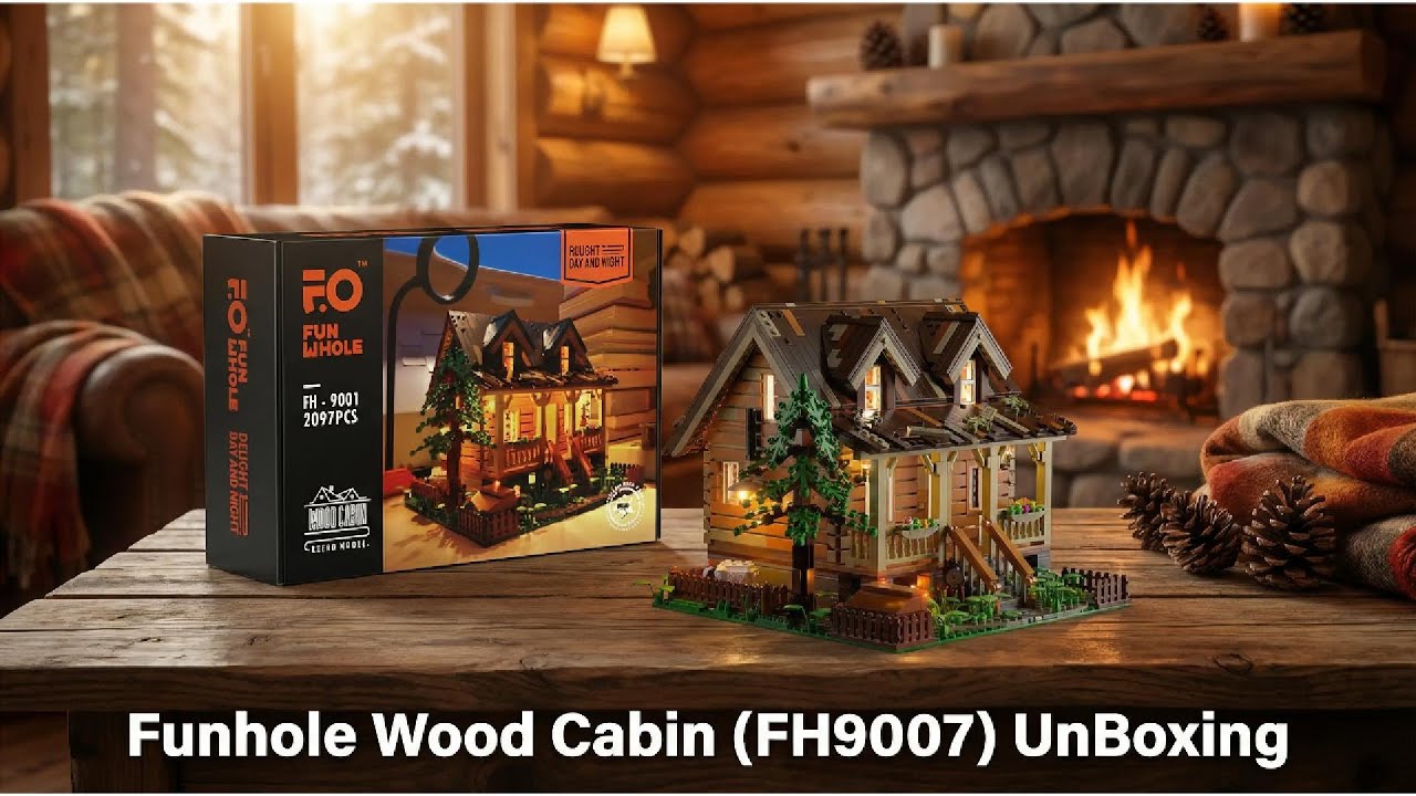 Lumibricks(Funhole) Wood Cabin (FH9007) UnBoxing! 