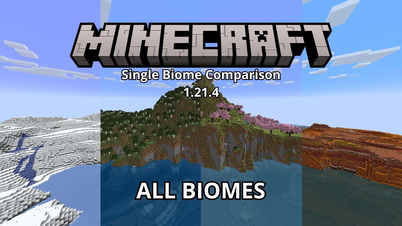 Minecraft Single Biome Comparison 1.21.4 (All Biomes)