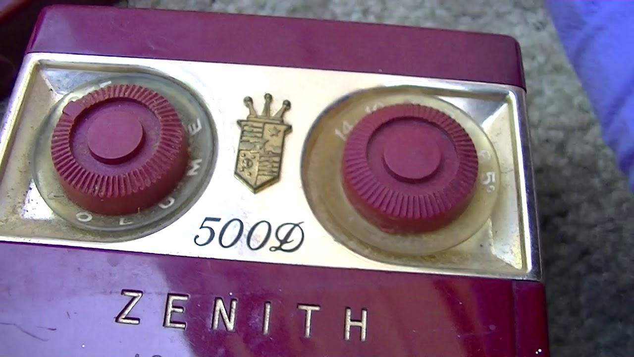 Zenith Royal 500D AM Transistor Radio Owl Eyes Repair Restore Recap