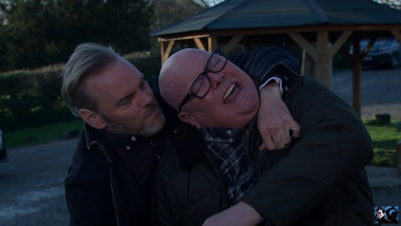 Emmerdale Flashback - Ray Grabs Paddy And Twists His Arm