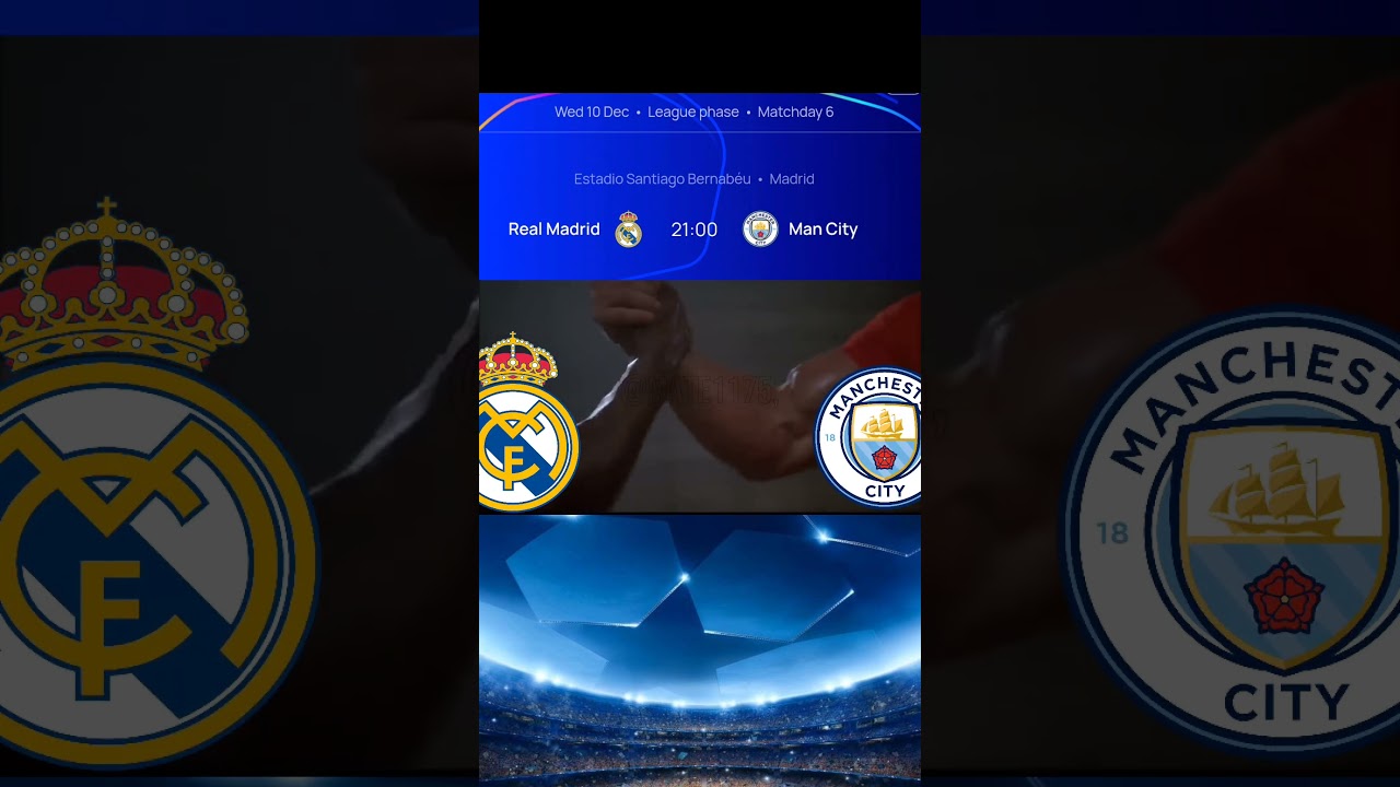 UCL 25/26 Real Madrid vs Manchester City prediction
