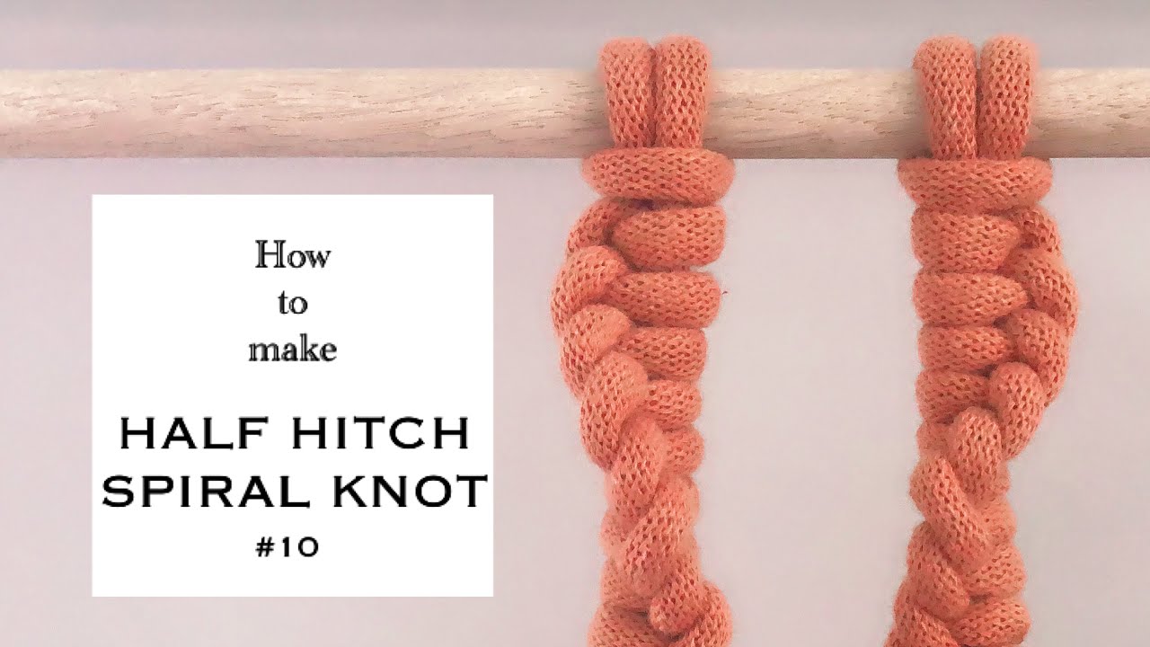 Macrame Half Hitch Spiral Knot