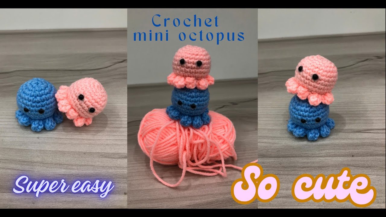Crochet Octopus Tutorial| Cách Móc Bạch Tuộc Bằng Len Đơn Giản