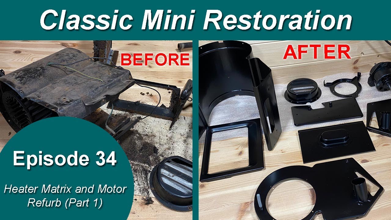 Classic Mini Restoration Episode 34 - Heater Matrix Unit And Motor Refurb (Part 1)