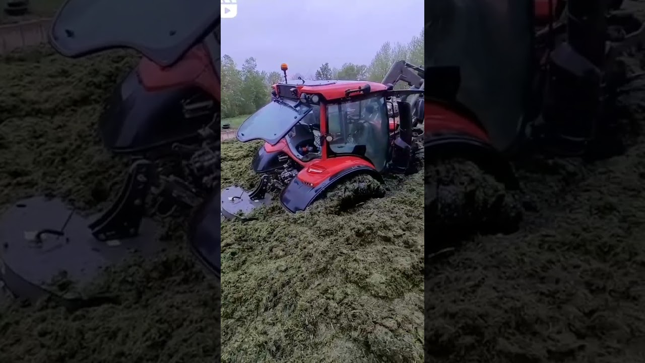 AGRICULTRICE - UN TRACTEUR EMBOURBE IMPOSSIBLE A SORTIR #agricultrice #agriculture #tracteurs