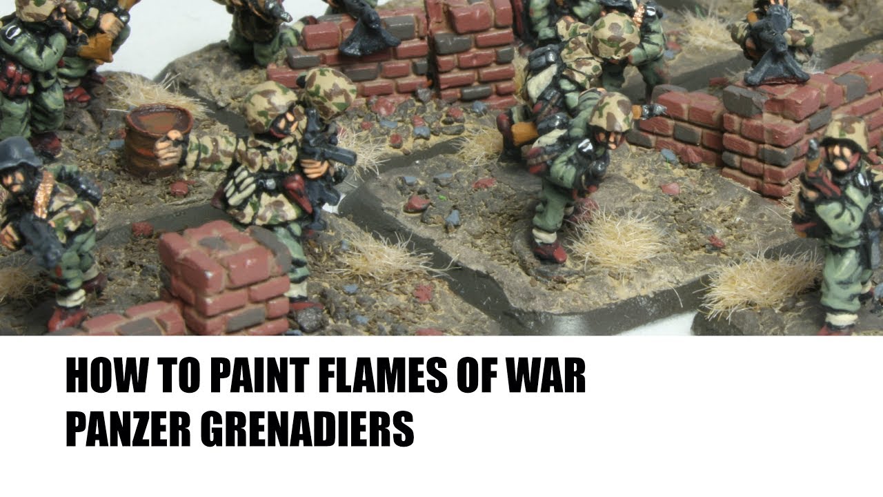 How to Paint 15mm Flames of War Panzer Grenadiers