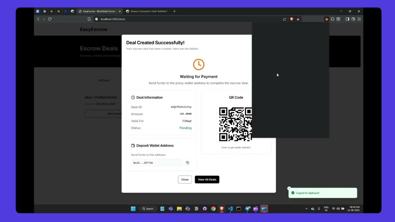How to Use EscrowLayer API for Crypto Escrow Transactions | EasyEscrow Demo
