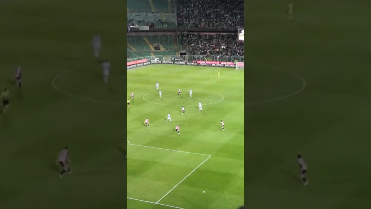 palermo  entella gooool la curva nord esplode