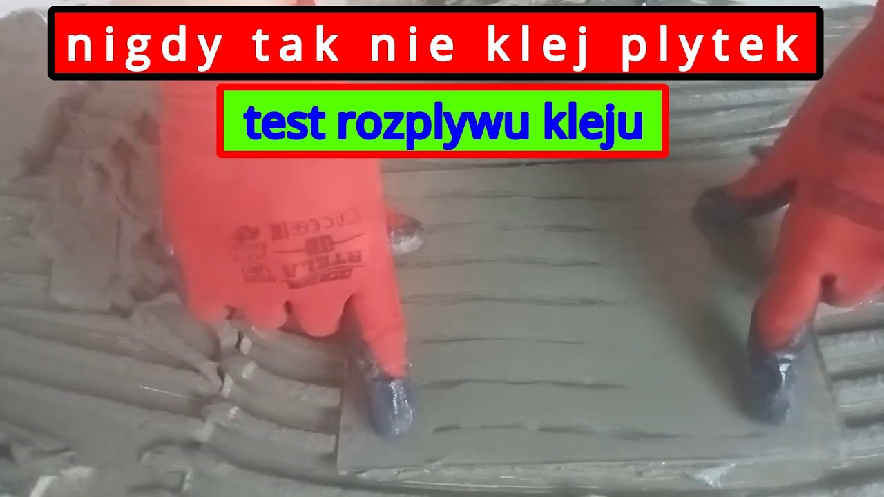 nigdy nie klej tak płytek#test rozpływu kleju pod płytka#głucha płytka