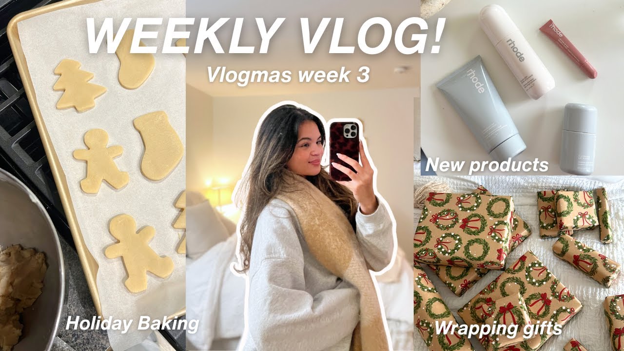 VLOGMAS ❅ Выпечка к праздникам, покупка подарков, продукция из Род-Айленда и упаковка подарков