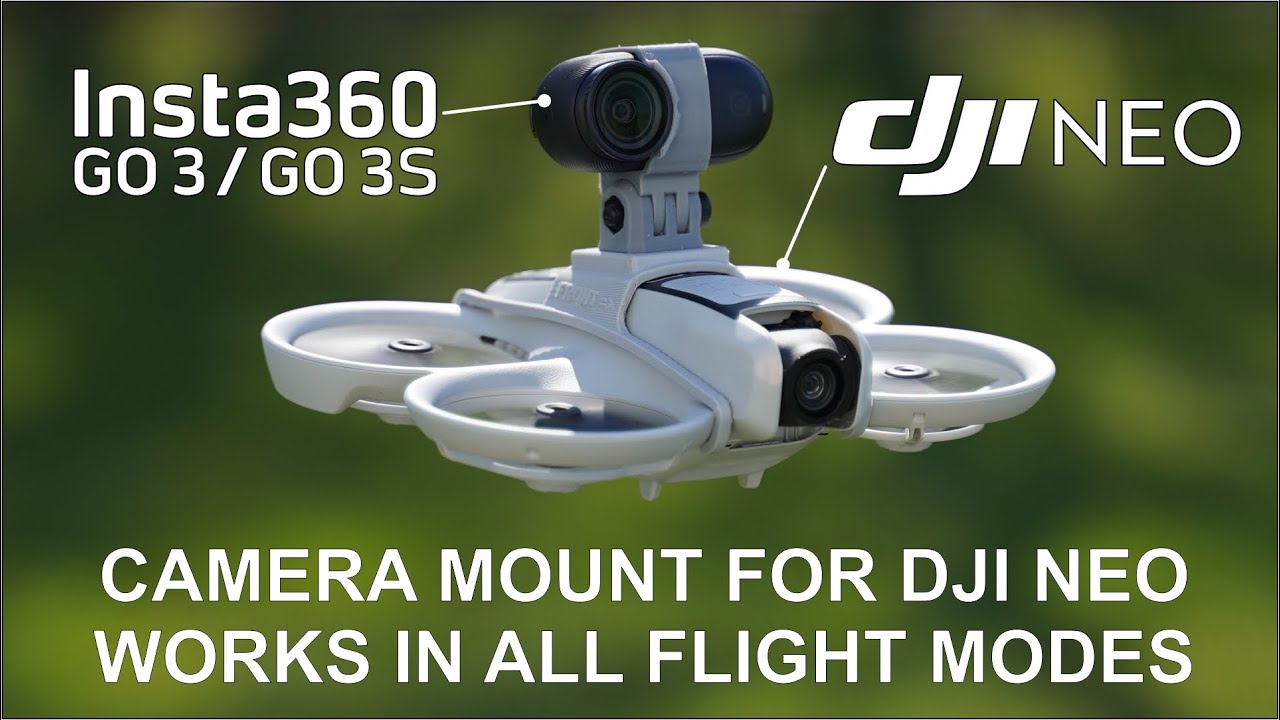 Крепление для экшн-камер DJI Neo и Insta360 Go 3/3S — работает во всех режимах полета