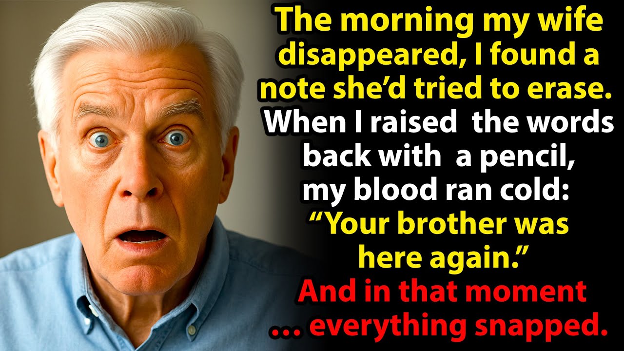 The Note That Exposed My Brother’s Lie: The Morning My Wife Vanished
