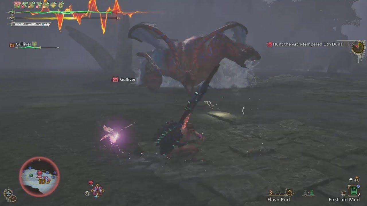 Monster Hunter Wilds - AT Uth Duna no armor challenge - solo - 18:57:50