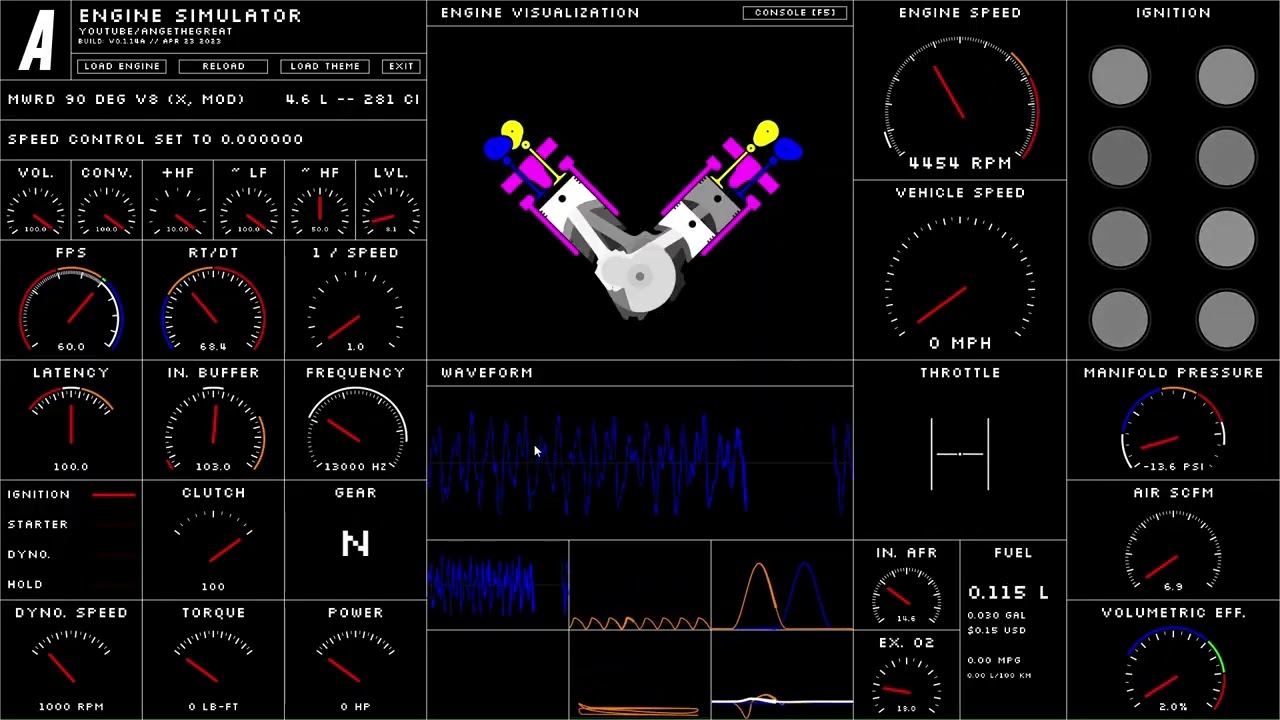 V8 Firing Orders - 90 Degree Even Firing V8 in Engine Simulator Part 2