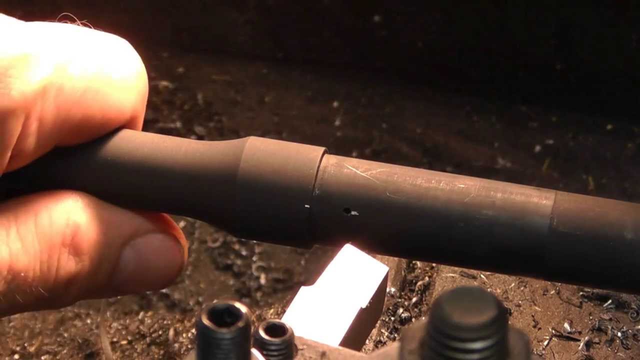 AR15  Install a new front sight on a new barrel Part 1 in HD