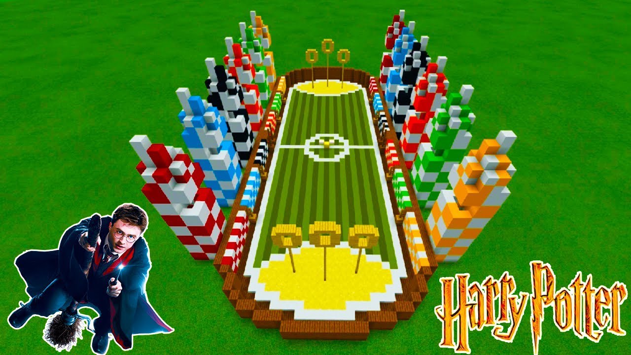 Minecraft Tutorial: How To Make A Quidditch Pitch 