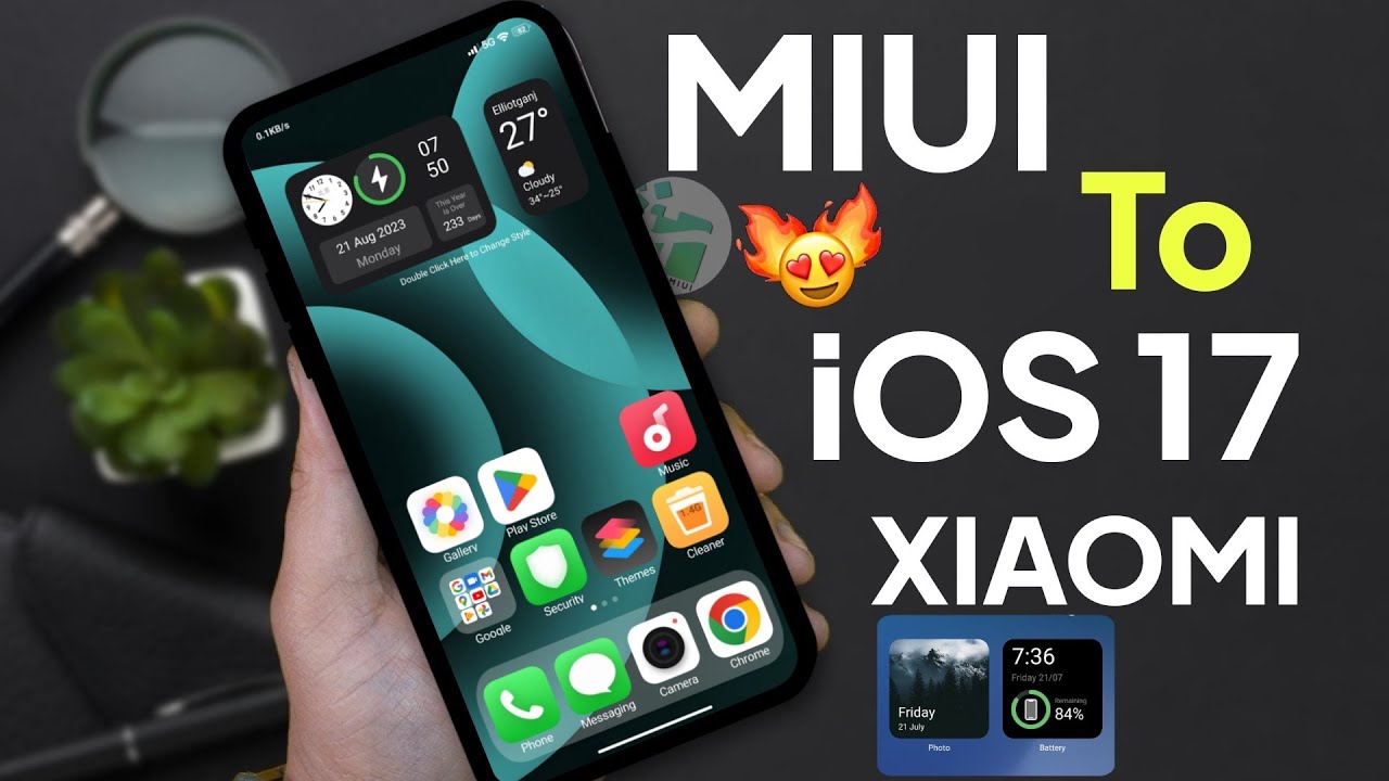 TOP 3 iOS 17 Themes in miui 14 - iPhone Theme for Redmi, Poco, Xiaomi Phones - MIUI 14 To iOS 17