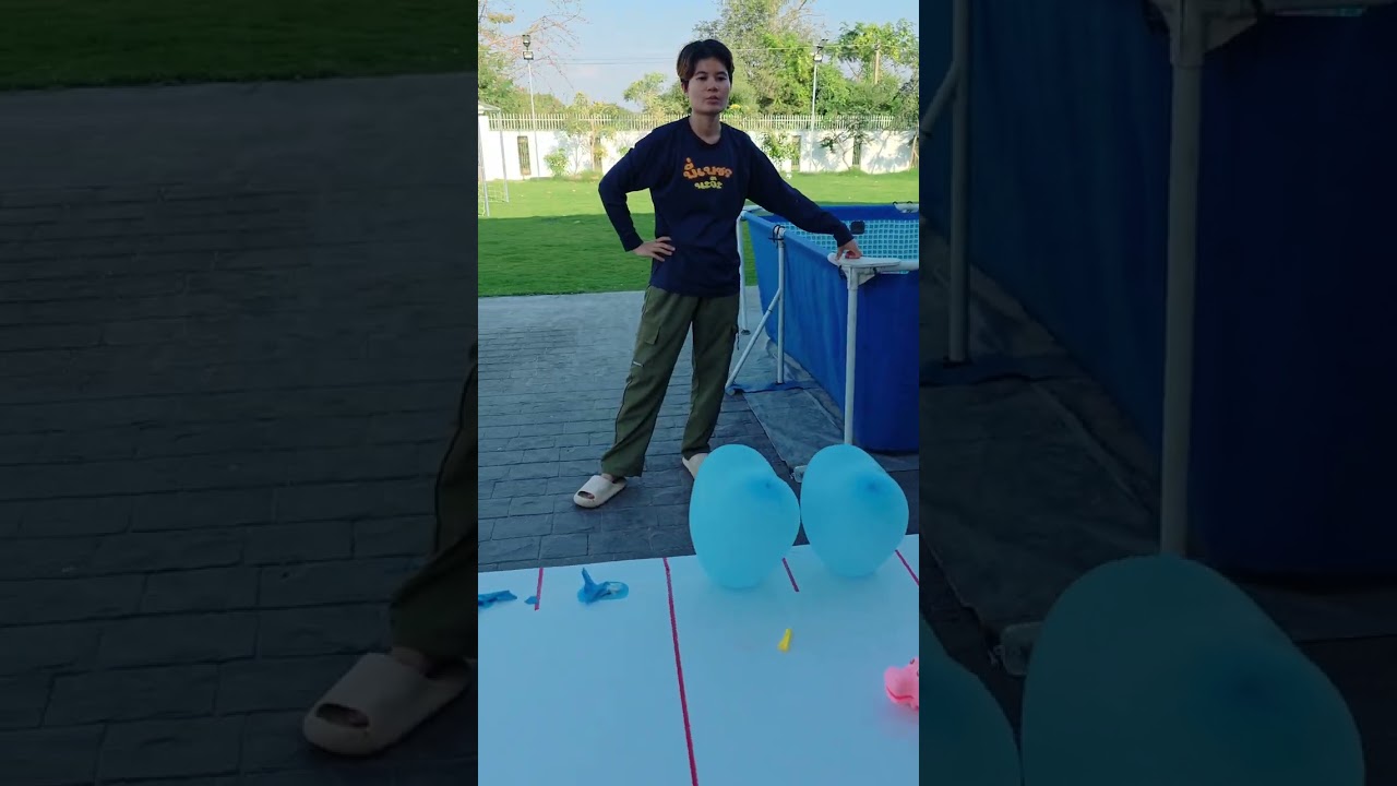 เกมจอดรถตรงจุดได้จิ้มลูกโป่งใครหมดก่อนชนะ