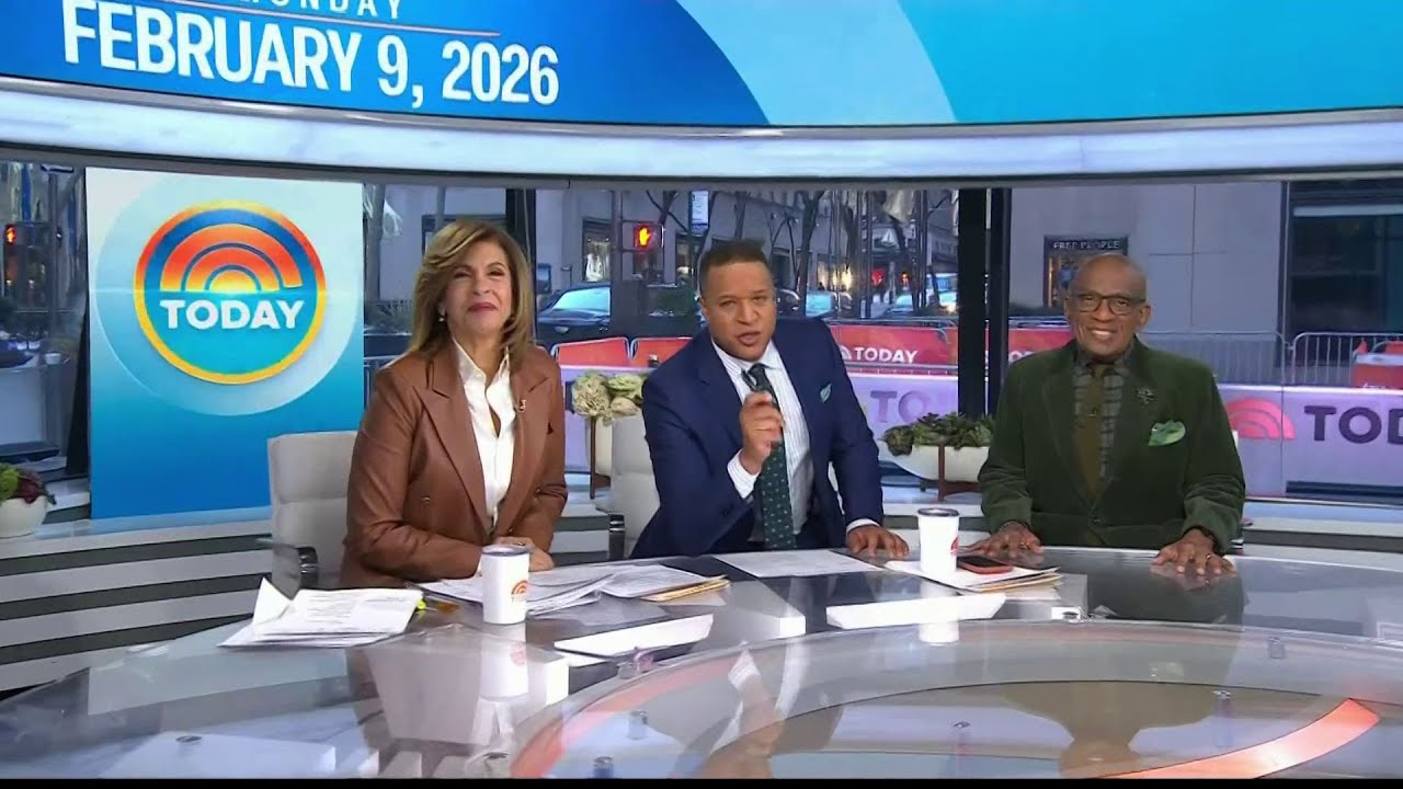 NBC | Today Show - Hoda Kotb is back on desk - February 9, 2026